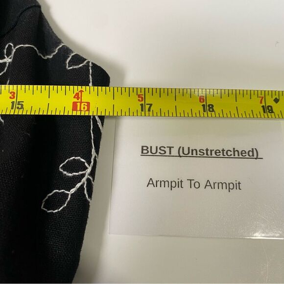 Vintage Coldwater Creek Linen/Cotton Blend Button Front Midi Dress Women Size P6 - Picture 4 of 15